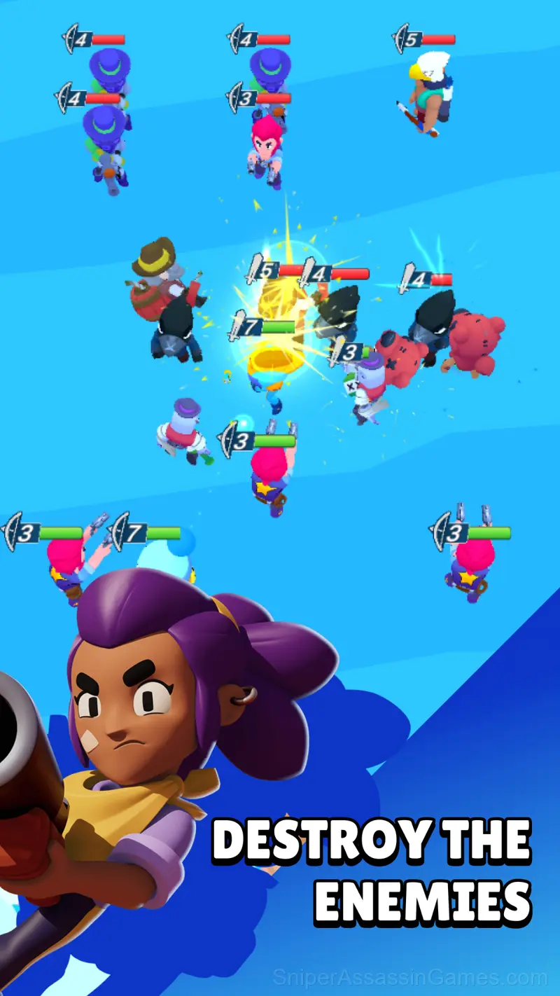 Merge Brawlers: Dangerous Battle gameplay screenshot 2