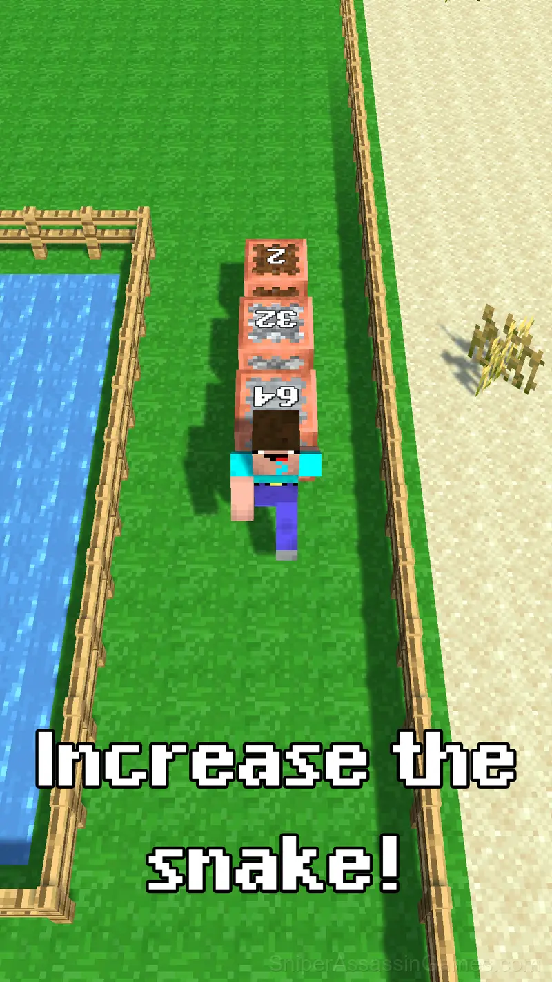 Noob snake 2048 gameplay screenshot 3