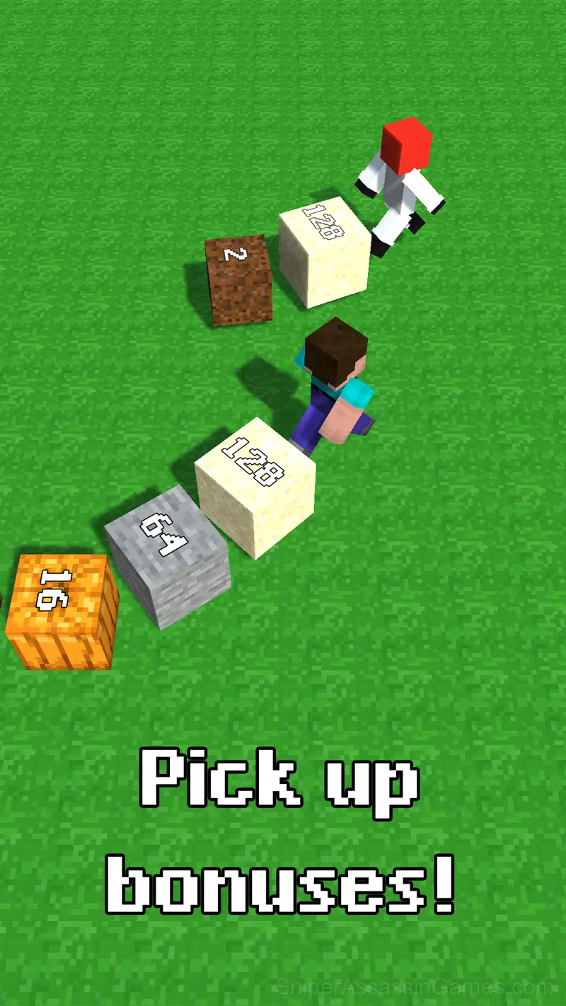 Noob snake 2048 gameplay screenshot 5