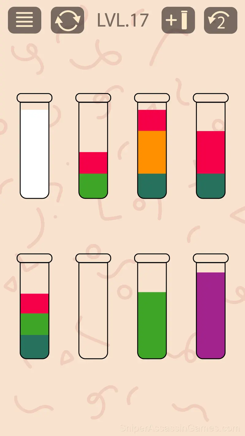 Water Sort Puzzle: Color Game gameplay screenshot 1