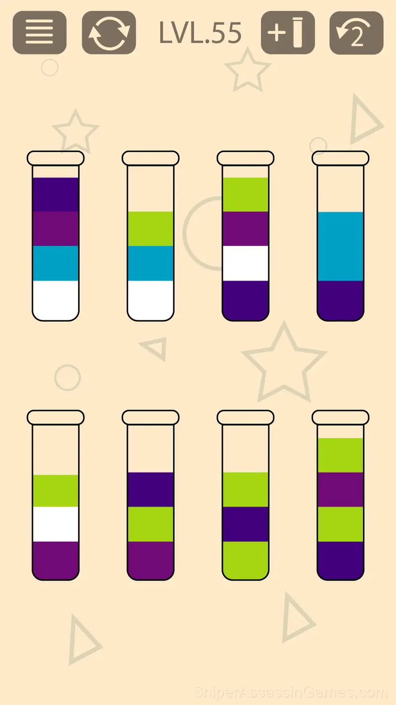 Water Sort Puzzle: Color Game gameplay screenshot 2