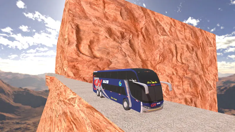 Bus in the mountains gameplay screenshot 2