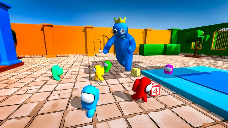 Rainbow friends among us gameplay screenshot 1
