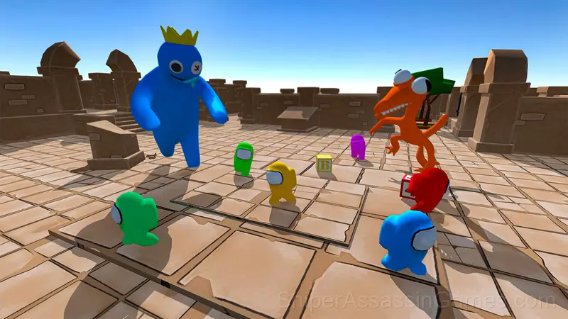 Rainbow friends among us gameplay screenshot 2