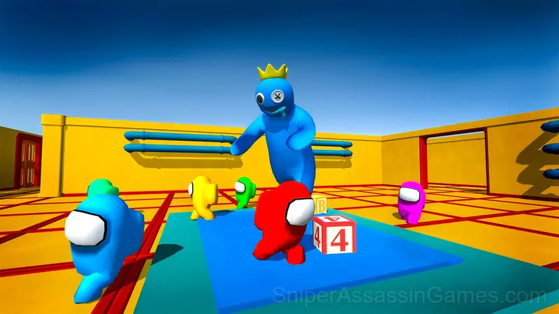Rainbow friends among us gameplay screenshot 3