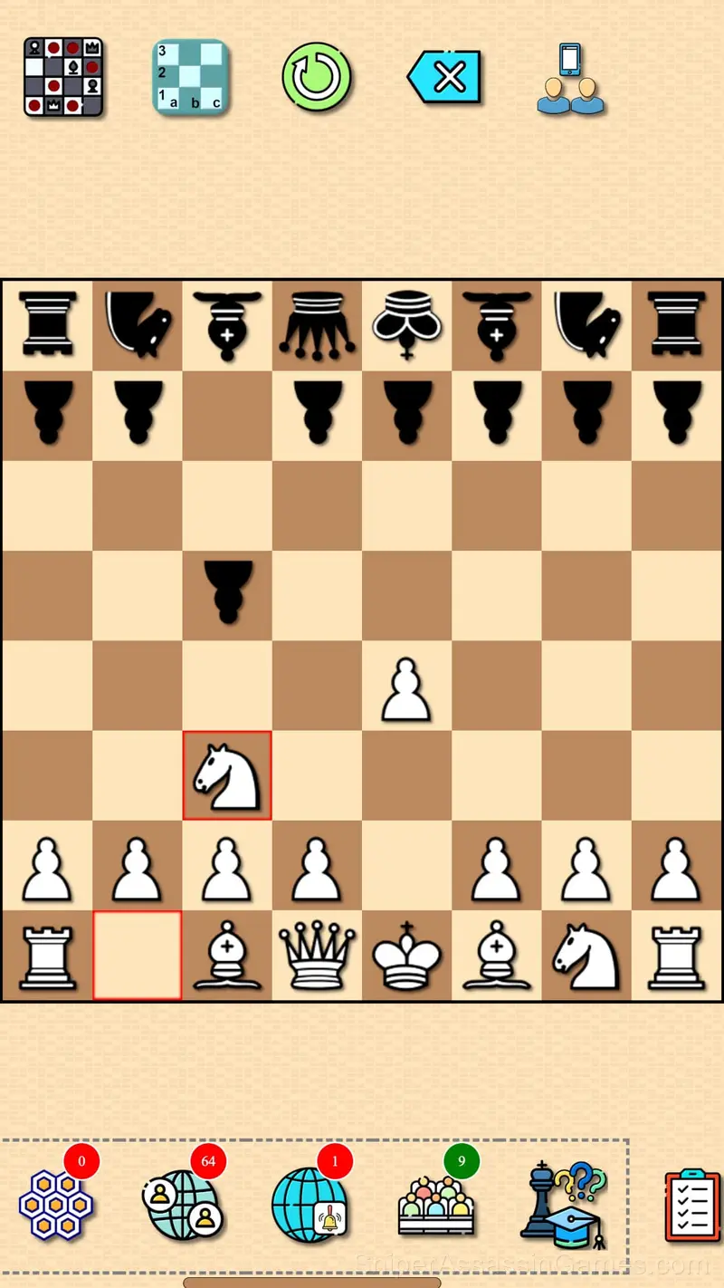 Classic chess gameplay screenshot 4