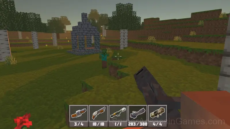 Shooter Craft: Zombie Apocalypse gameplay screenshot 1