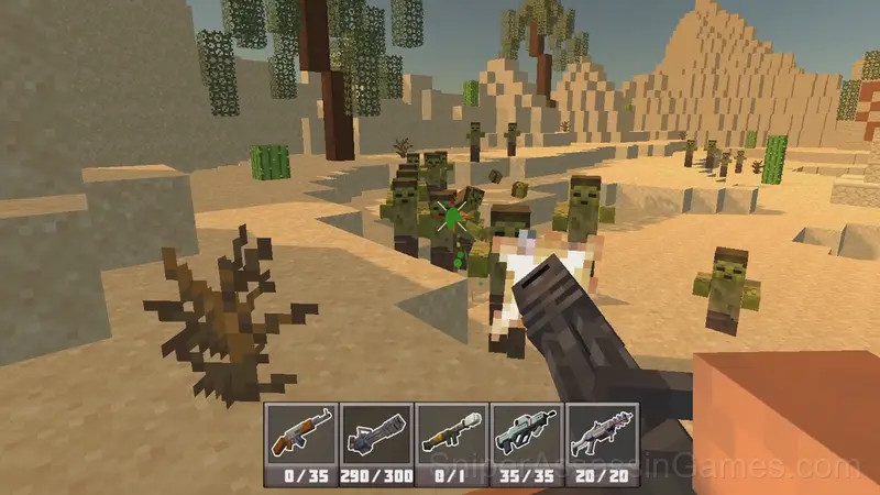 Shooter Craft: Zombie Apocalypse gameplay screenshot 2