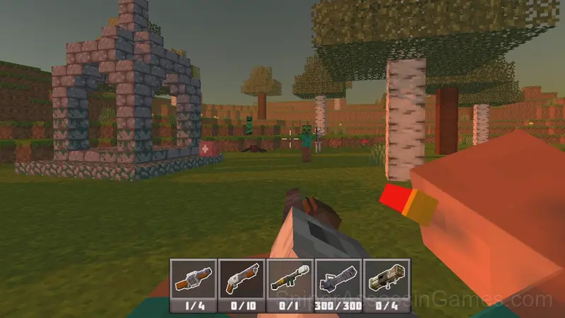 Shooter Craft: Zombie Apocalypse gameplay screenshot 3