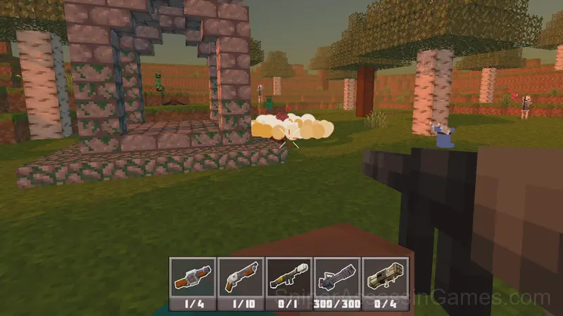 Shooter Craft: Zombie Apocalypse gameplay screenshot 4