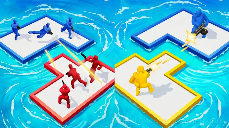 The Raft War gameplay screenshot 1