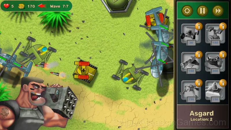 Tower Defence - World War gameplay screenshot 1