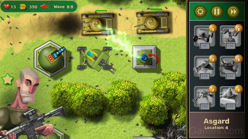 Tower Defence - World War gameplay screenshot 2
