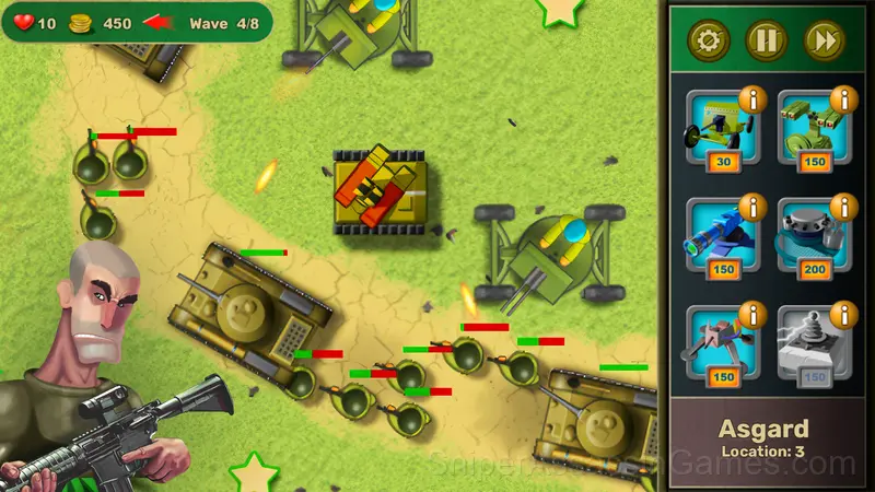 Tower Defence - World War gameplay screenshot 4