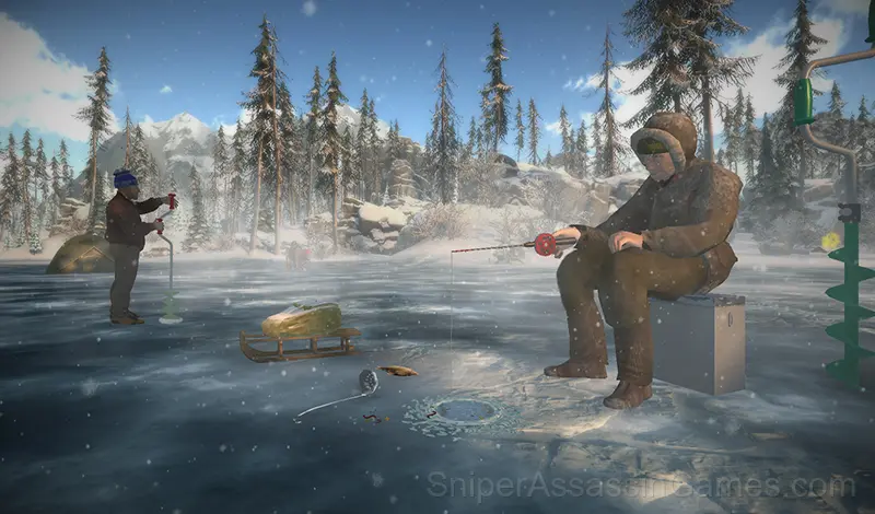 Play Ice fishing. Fishing 3d