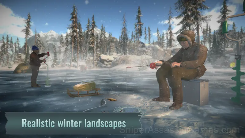 Ice fishing. Fishing 3d gameplay screenshot 1