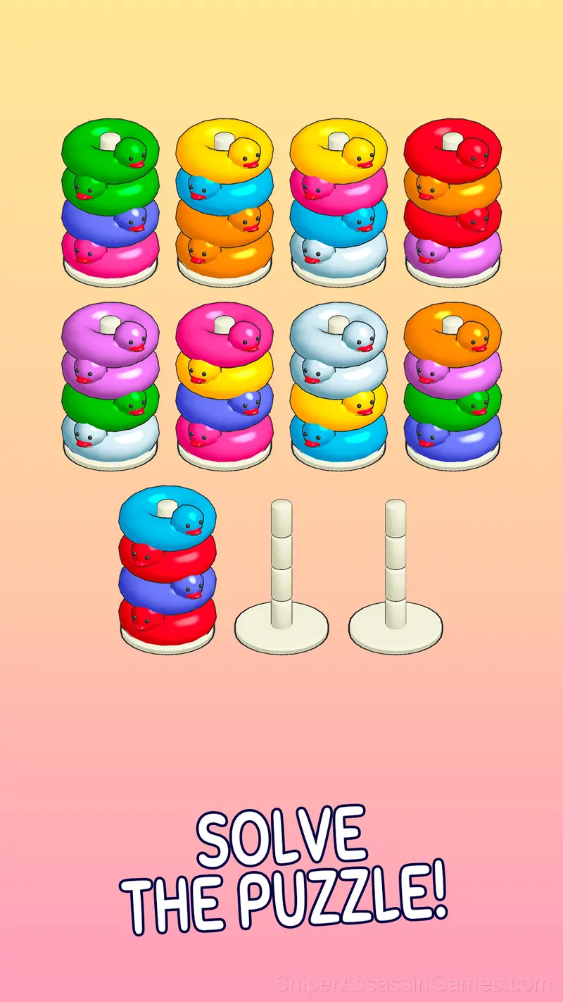 Duck Sort Puzzle gameplay screenshot 3