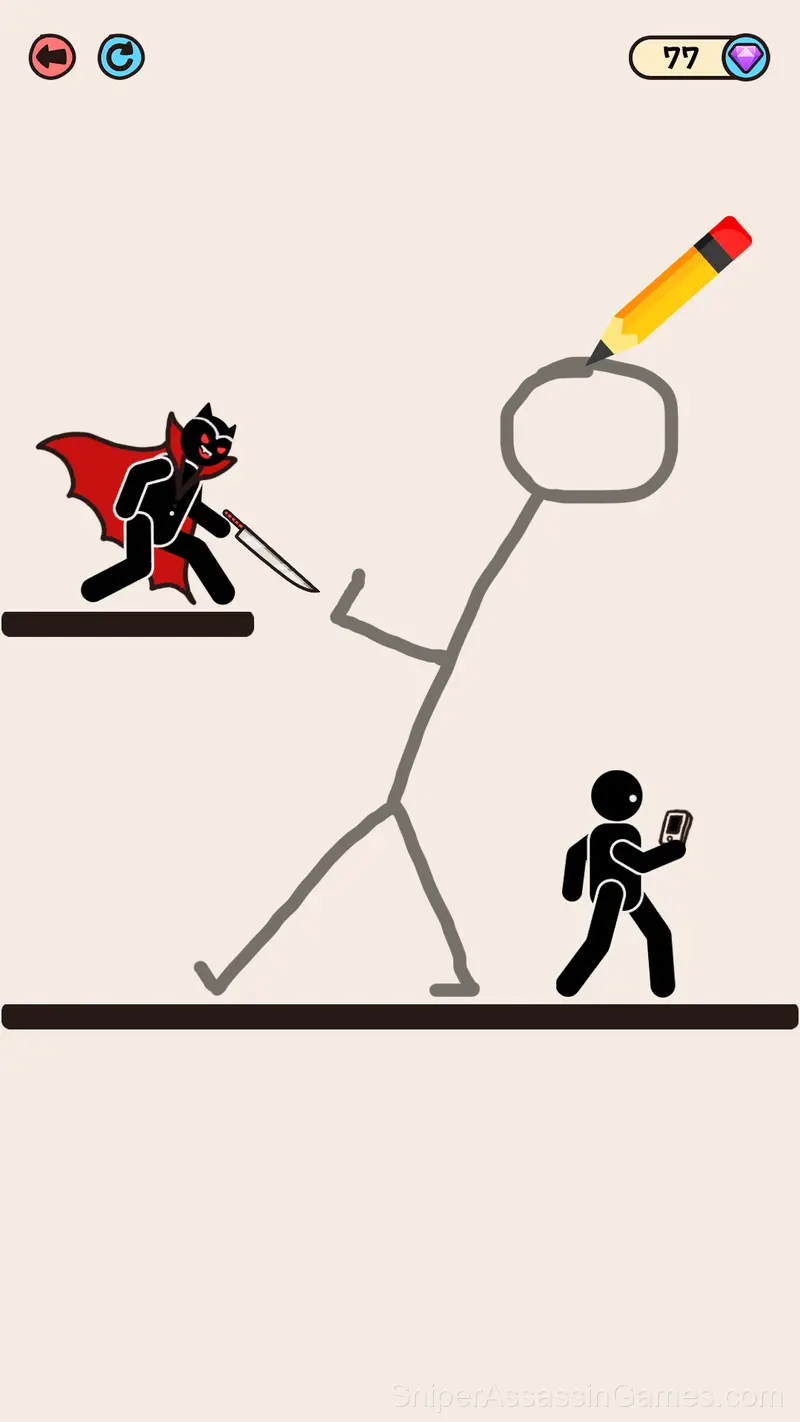 Draw 2 Save - Stickman Rescue gameplay screenshot 1