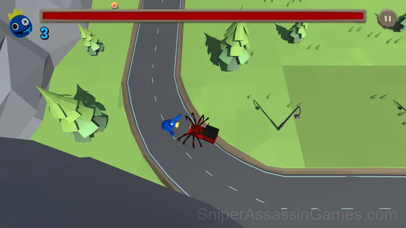 Choo Choo Charles and Rainbow Friends gameplay screenshot 3