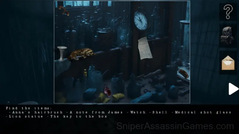 Mystery Mansion Lost in the no spotlight rooms gameplay screenshot 1
