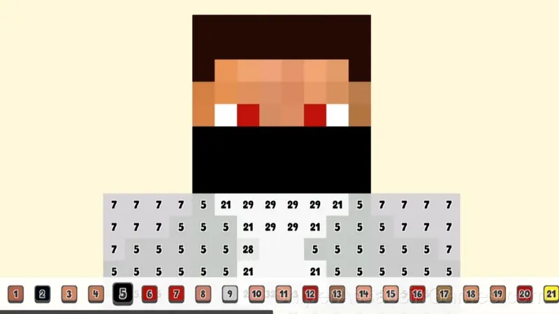 Picture by number: Minecraft gameplay screenshot 1