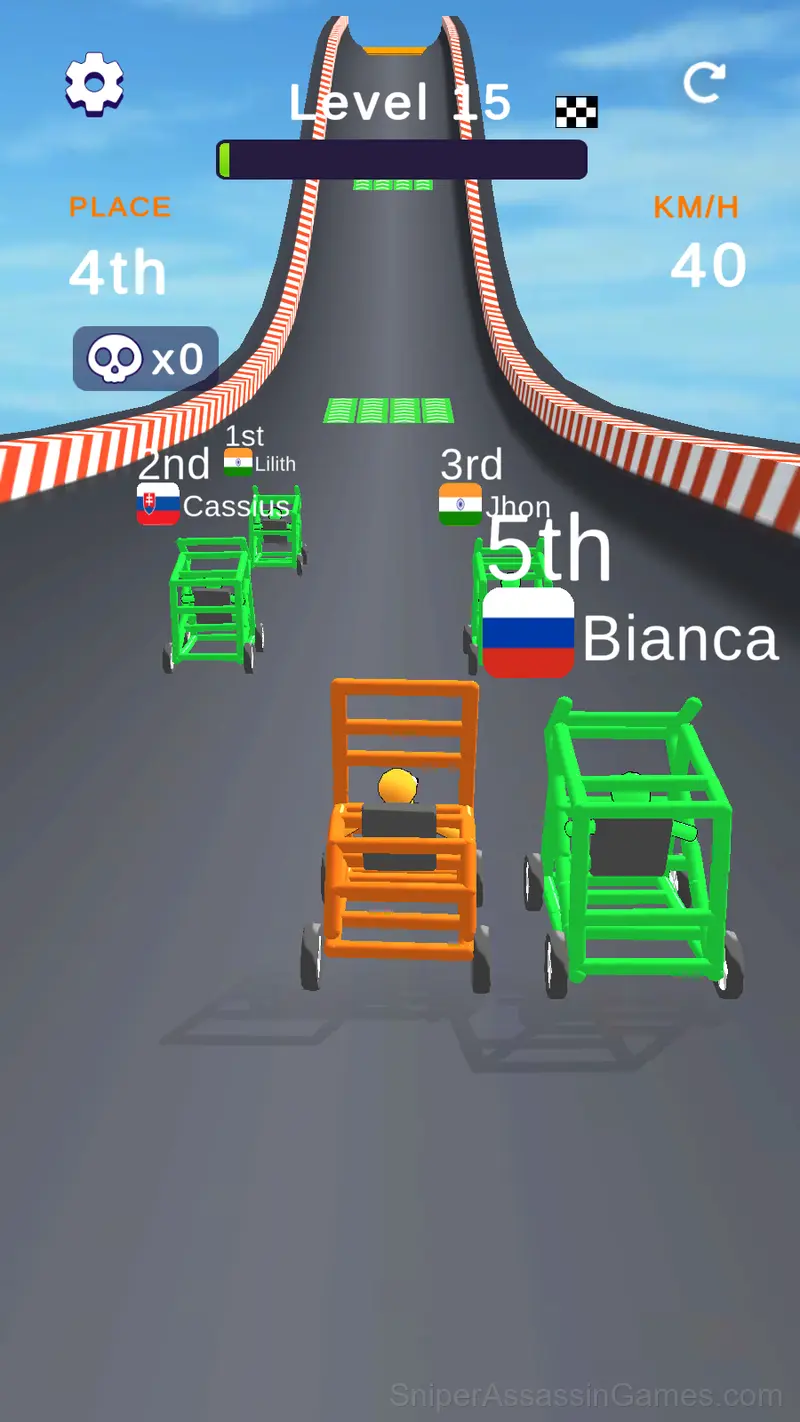 Draw Crash Race: Stunt Race gameplay screenshot 3