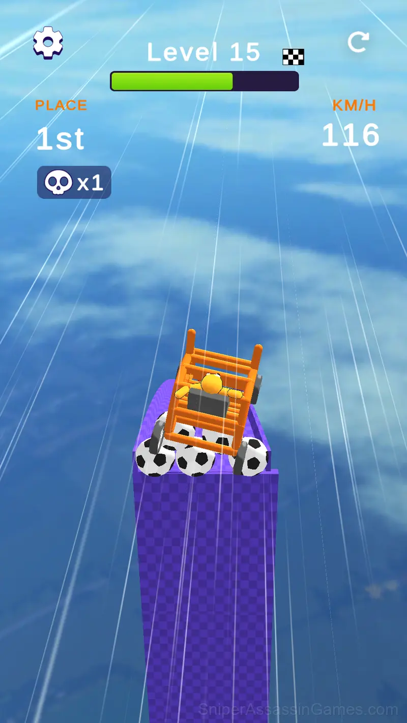 Draw Crash Race: Stunt Race gameplay screenshot 6