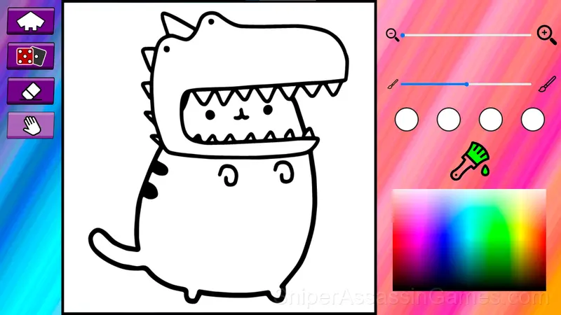 Coloring Pusheen the Cat gameplay screenshot 2