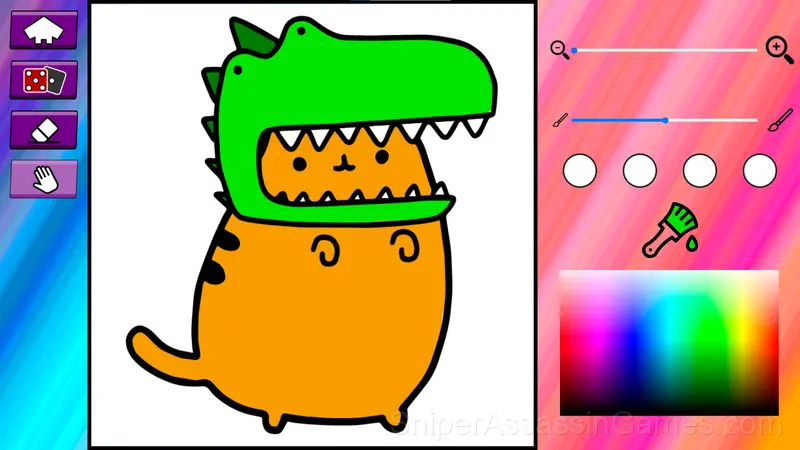 Coloring Pusheen the Cat gameplay screenshot 3