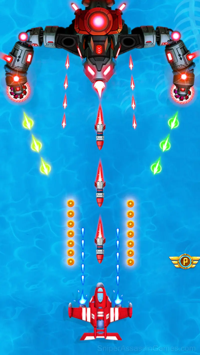 Strike Force 1945 War gameplay screenshot 1