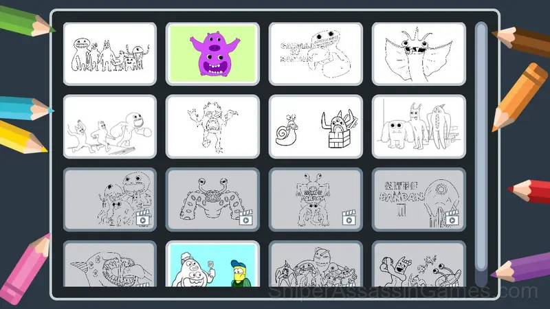 Banban Coloring gameplay screenshot 1