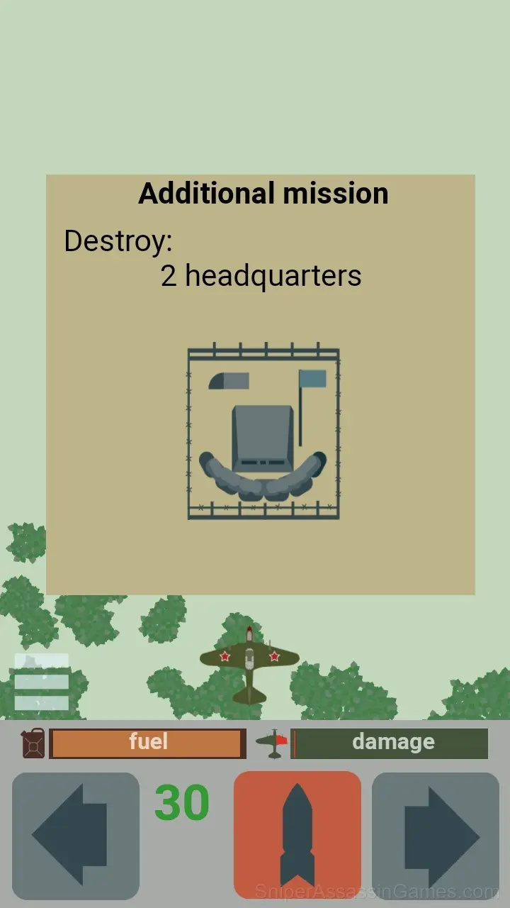 Attack aircraft strike gameplay screenshot 1