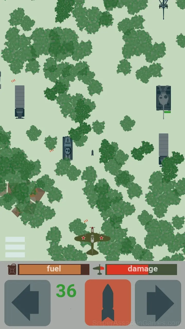 Attack aircraft strike gameplay screenshot 2