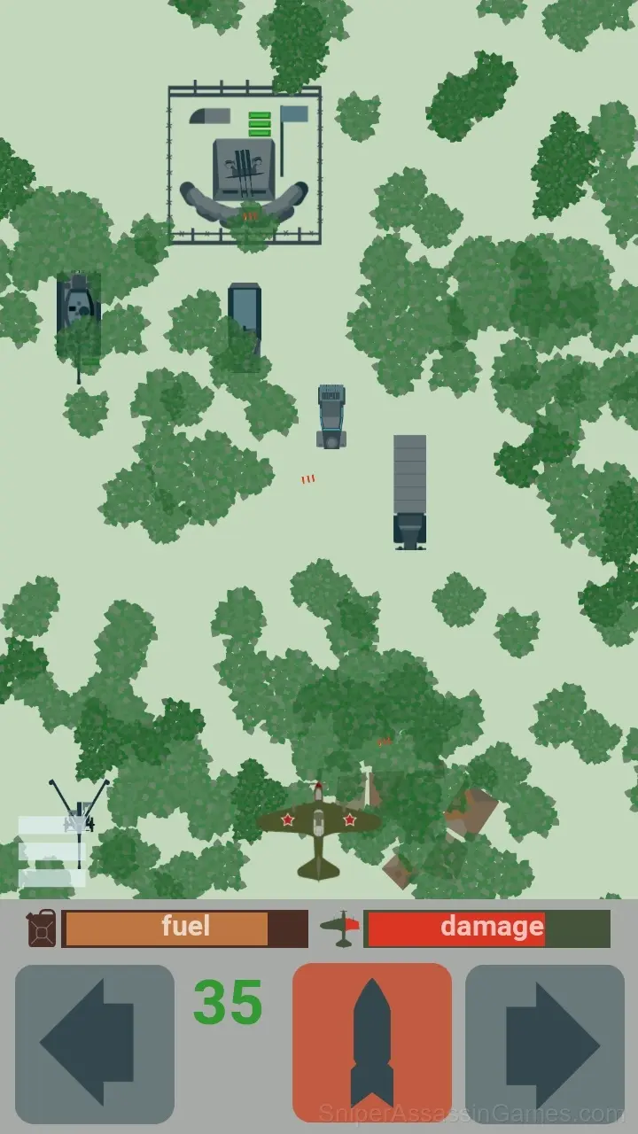Attack aircraft strike gameplay screenshot 3