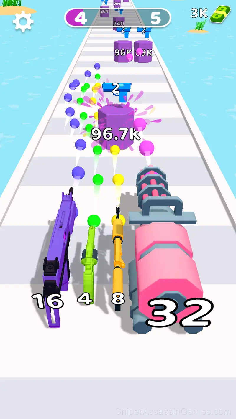 Gun Merge gameplay screenshot 3