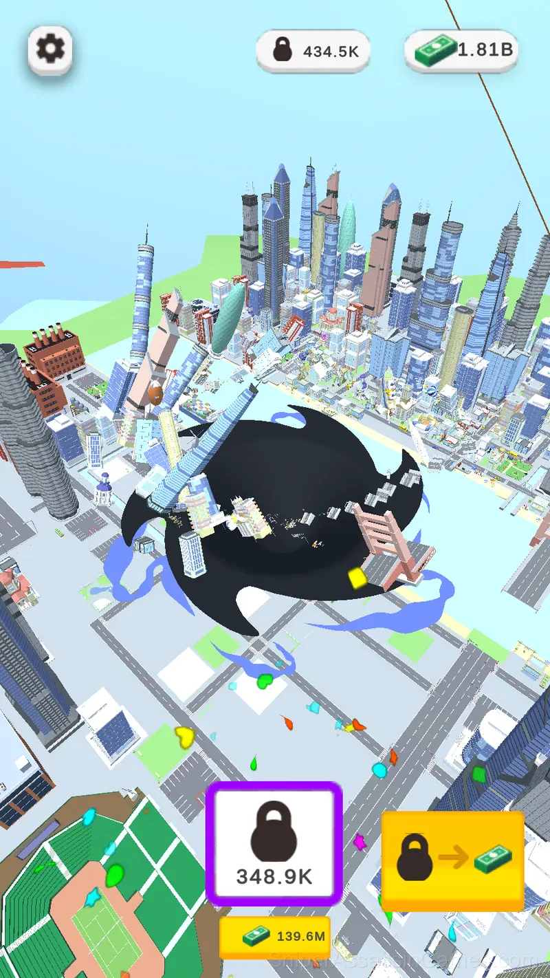 Grow a Black Hole: Idle Clicker gameplay screenshot 1