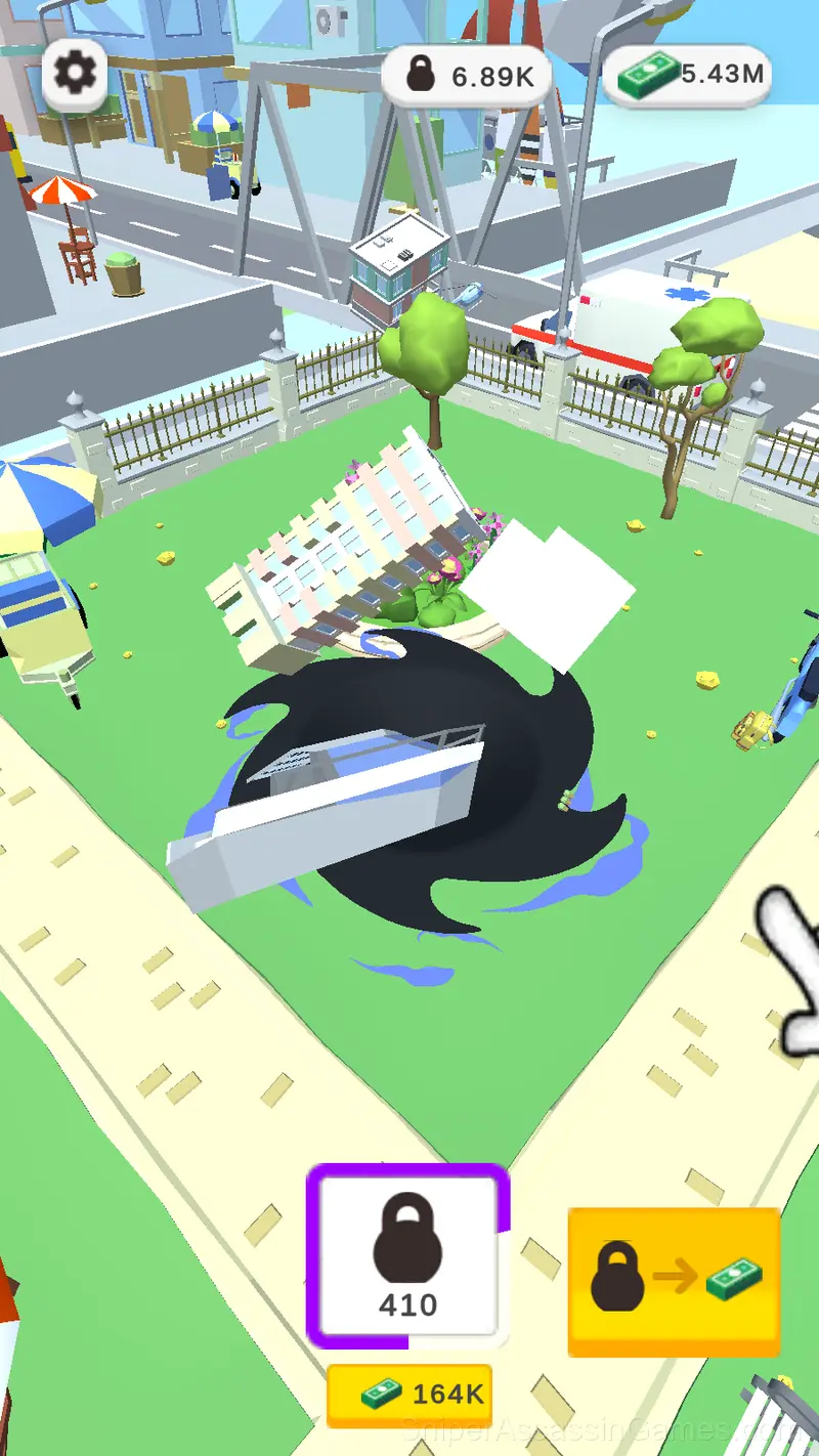 Grow a Black Hole: Idle Clicker gameplay screenshot 2