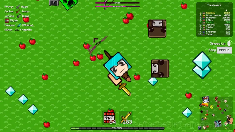 Crazy Steve.io gameplay screenshot 2