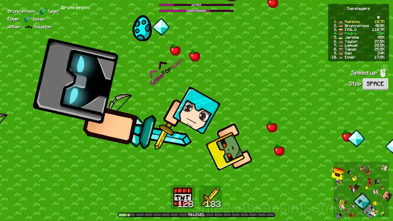 Crazy Steve.io gameplay screenshot 3
