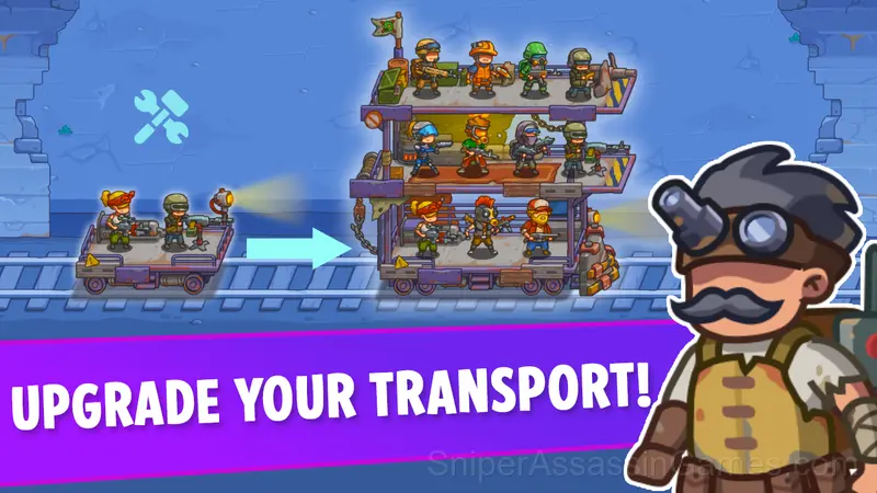 Tower Train: Zombie Defense 2D gameplay screenshot 2