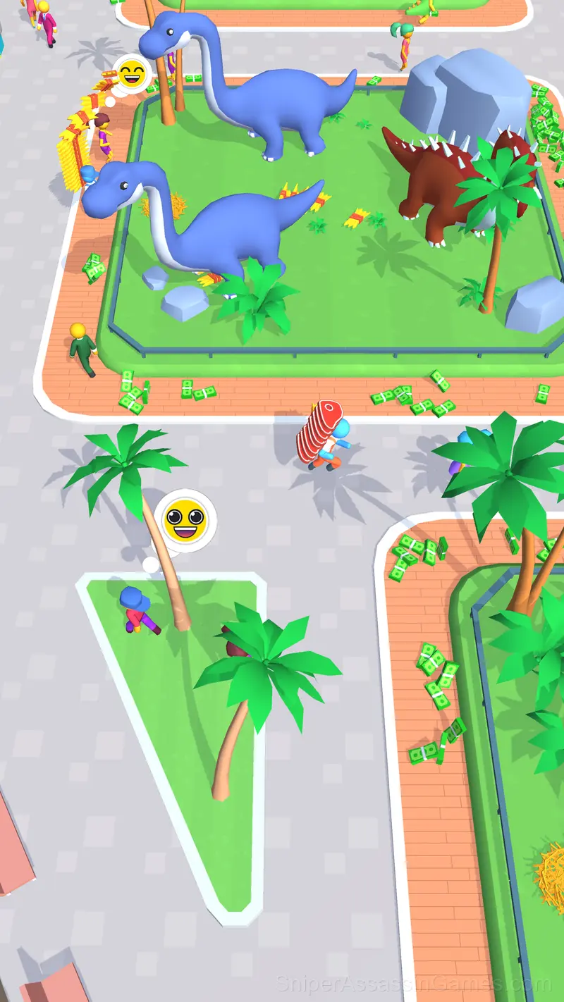 Jurassic Park: Dino Island and Farm Idle Tycoon 3D gameplay screenshot 3