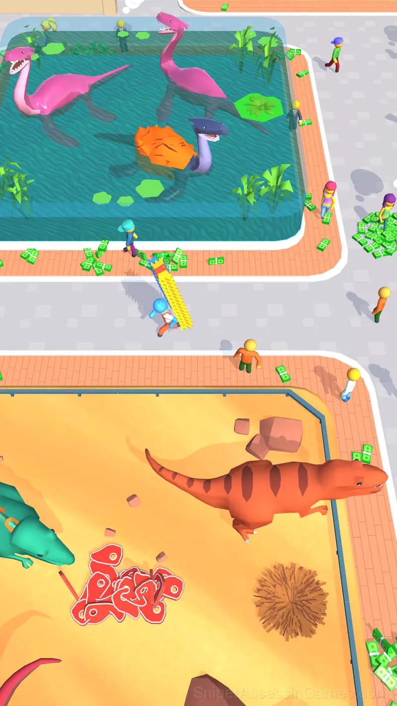 Jurassic Park: Dino Island and Farm Idle Tycoon 3D gameplay screenshot 4