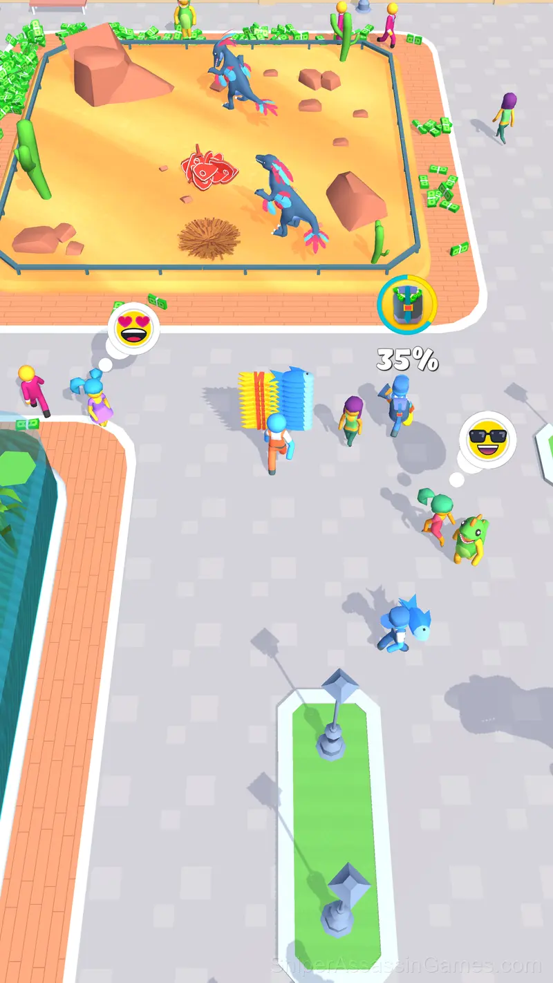 Jurassic Park: Dino Island and Farm Idle Tycoon 3D gameplay screenshot 6