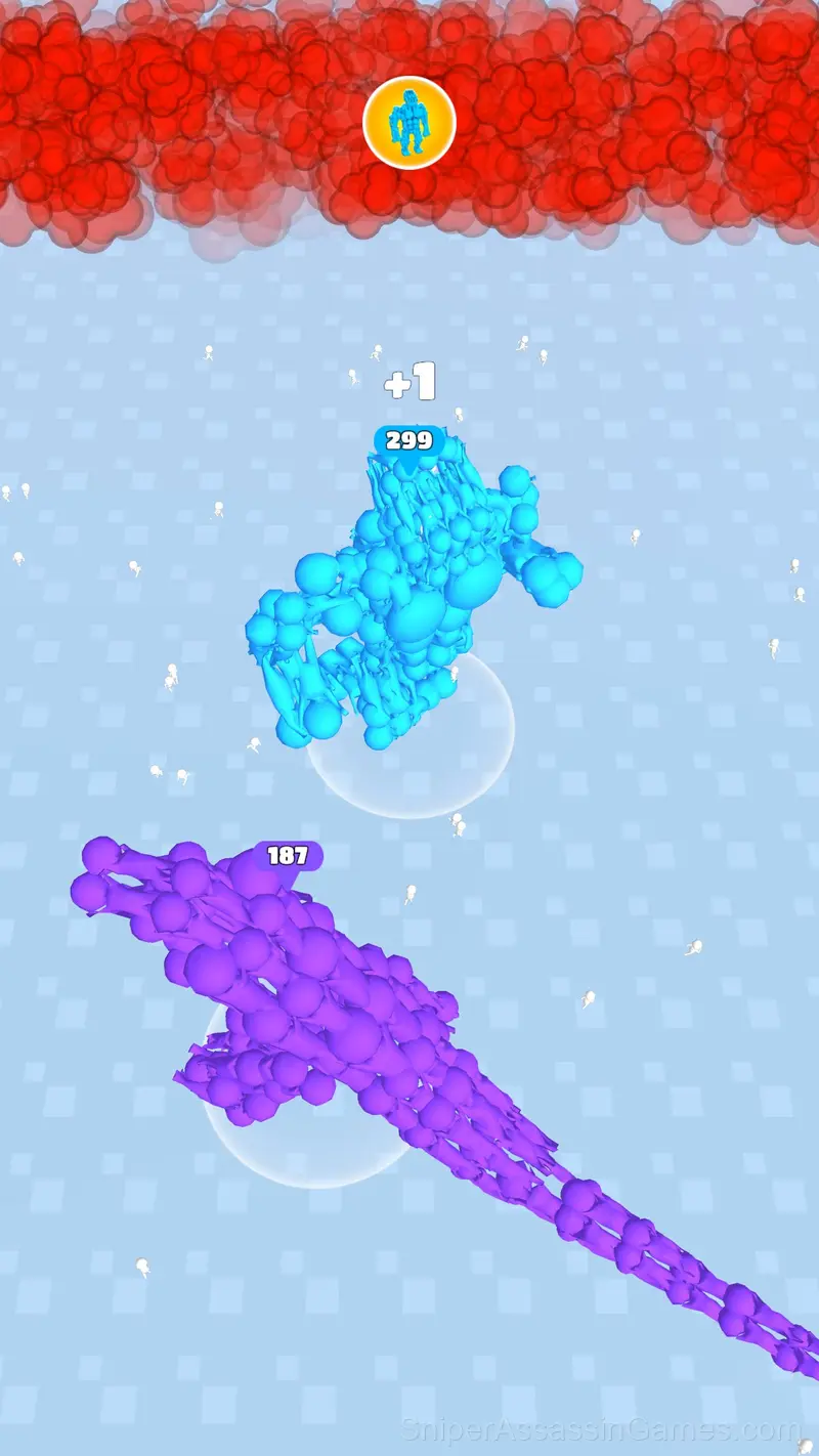 Battle of Stickman: Evolution of People.io 3D gameplay screenshot 3