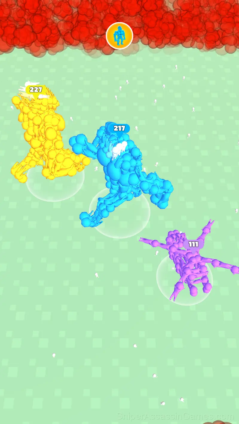 Battle of Stickman: Evolution of People.io 3D gameplay screenshot 4