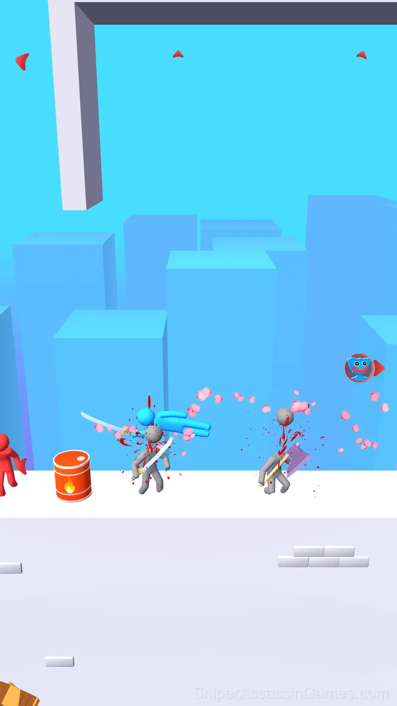 Ninja Stickmen: Knife Master 3D gameplay screenshot 1