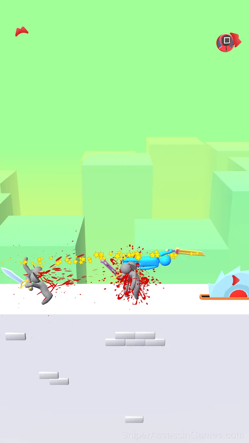 Ninja Stickmen: Knife Master 3D gameplay screenshot 2