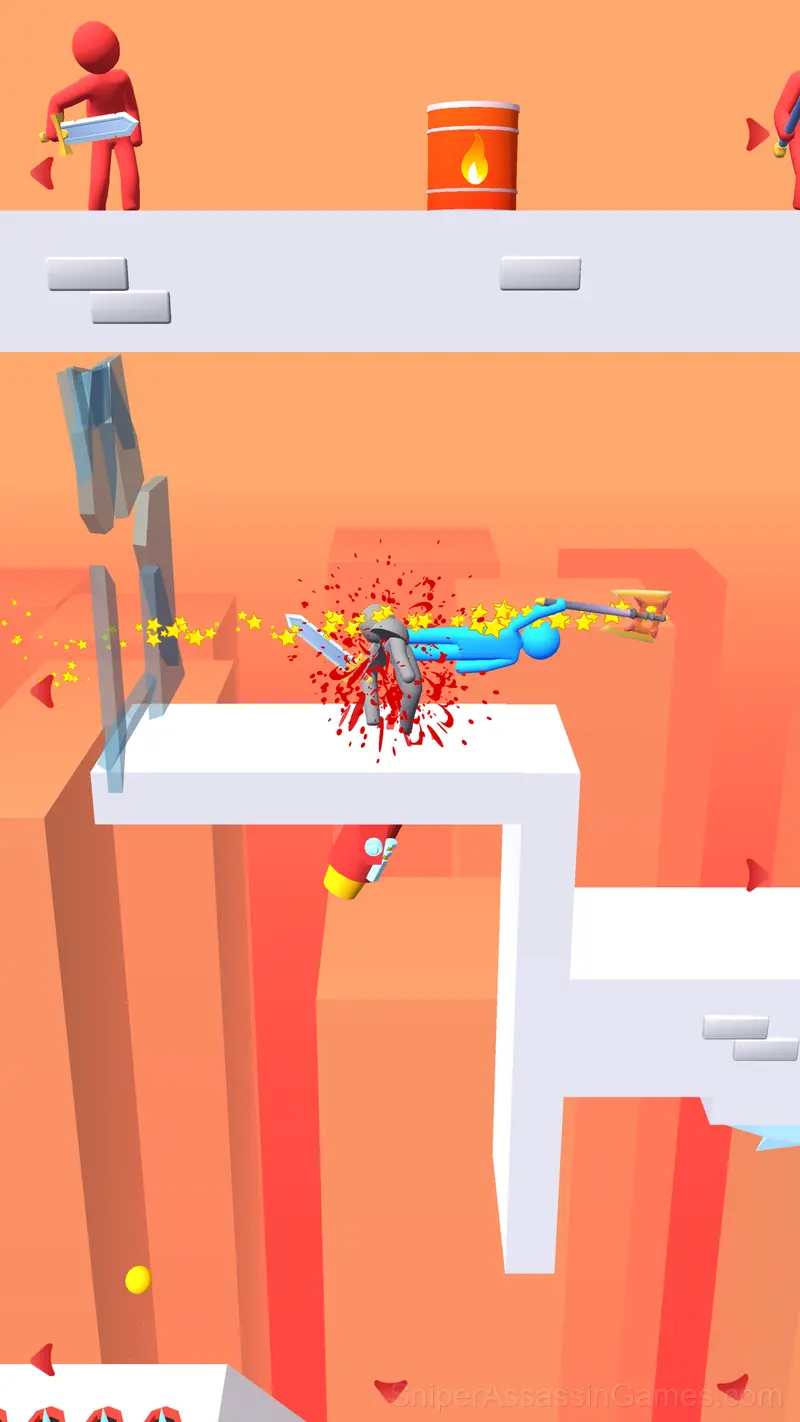 Ninja Stickmen: Knife Master 3D gameplay screenshot 6