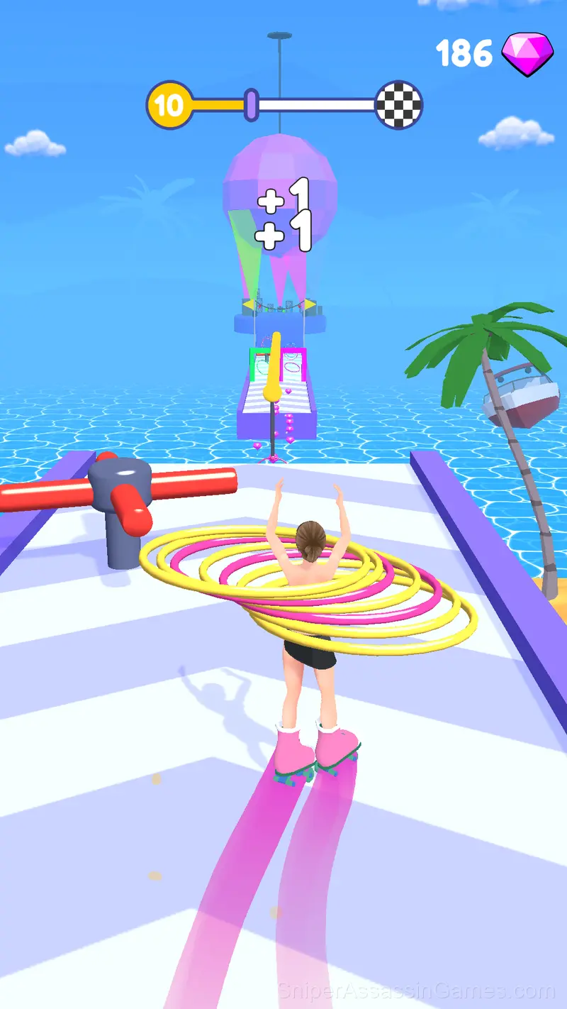 Hula Hoop Race gameplay screenshot 2