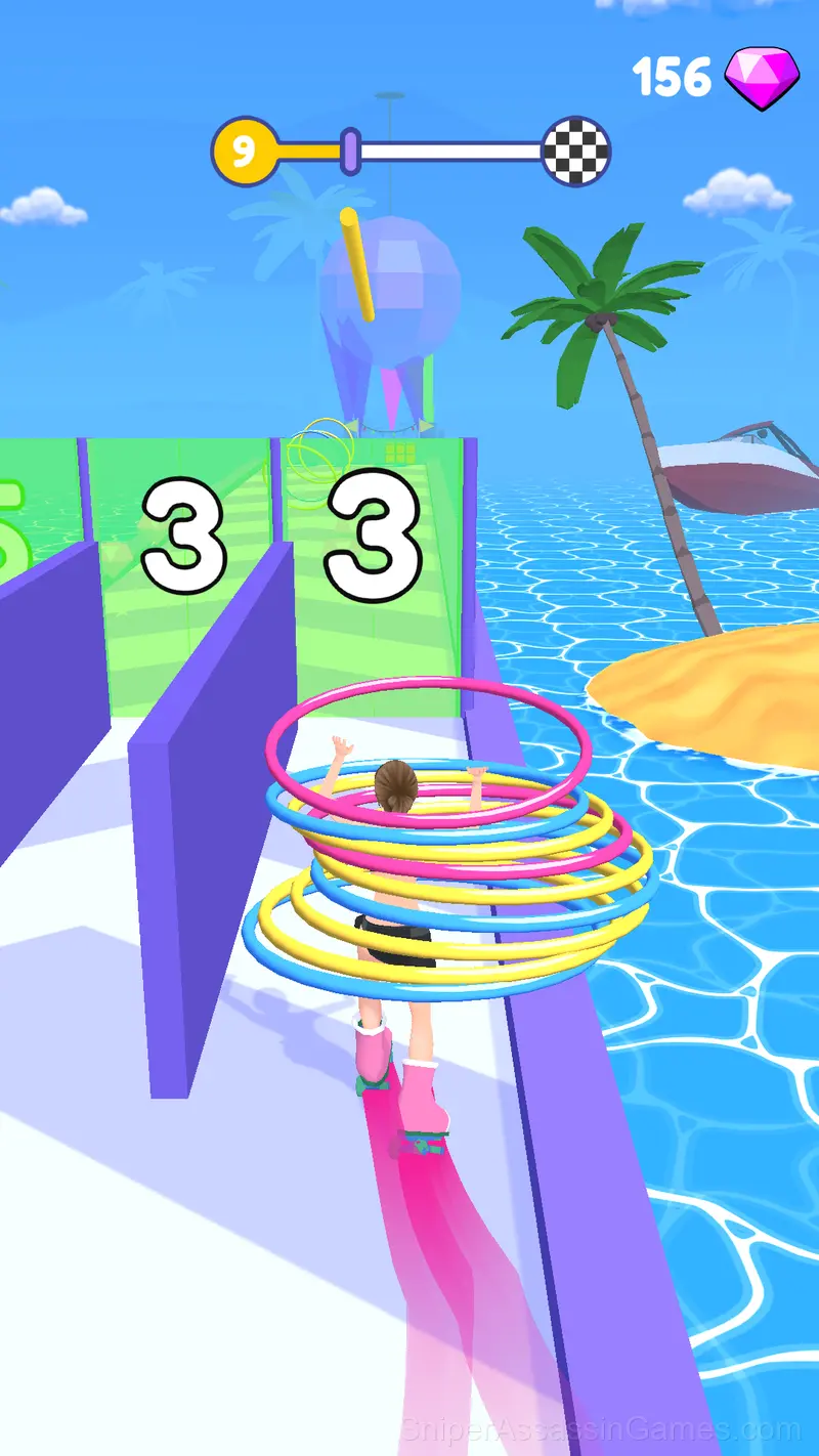 Hula Hoop Race gameplay screenshot 5